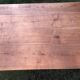 Antique farmhouse table in solid cherry wood with 2 drawers and 1 pull-out at the end with turned legs.