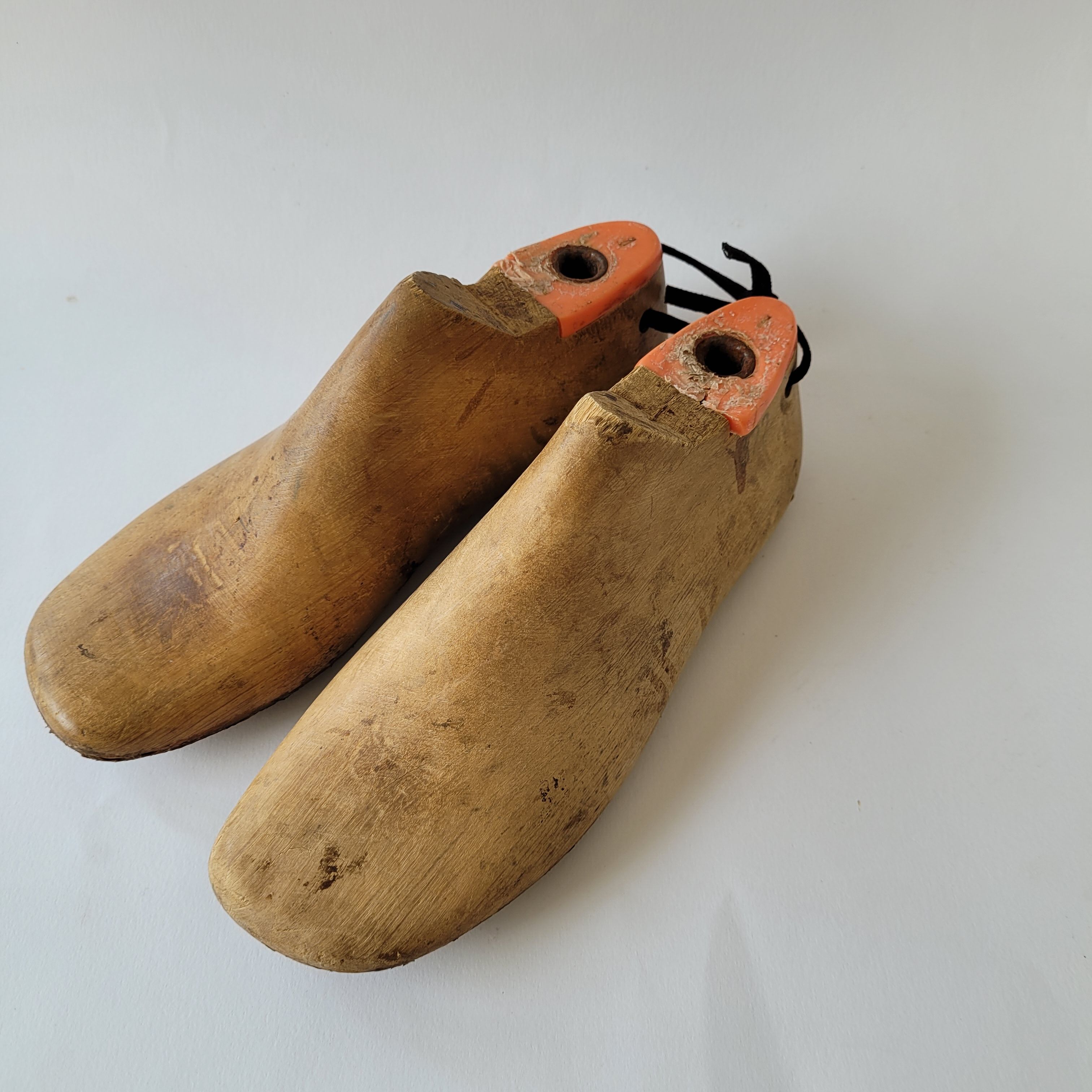 Pair of ancient wooden shapes