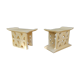 Pair of Africanist art deco stools