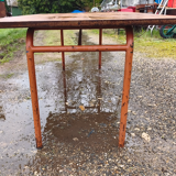 Industrial Table Iron and Wood