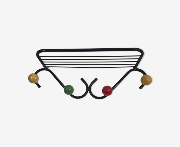 Vintage coat rack murals colorful balls