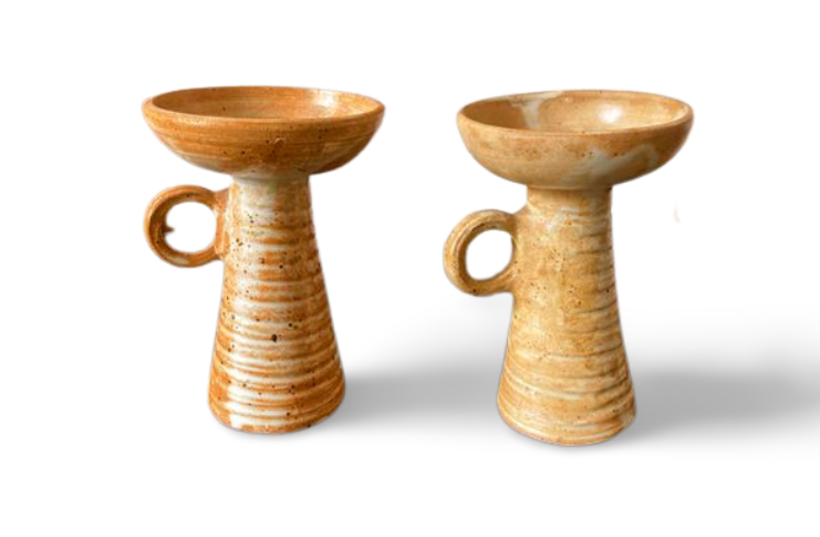 Pair of vintage candle holders