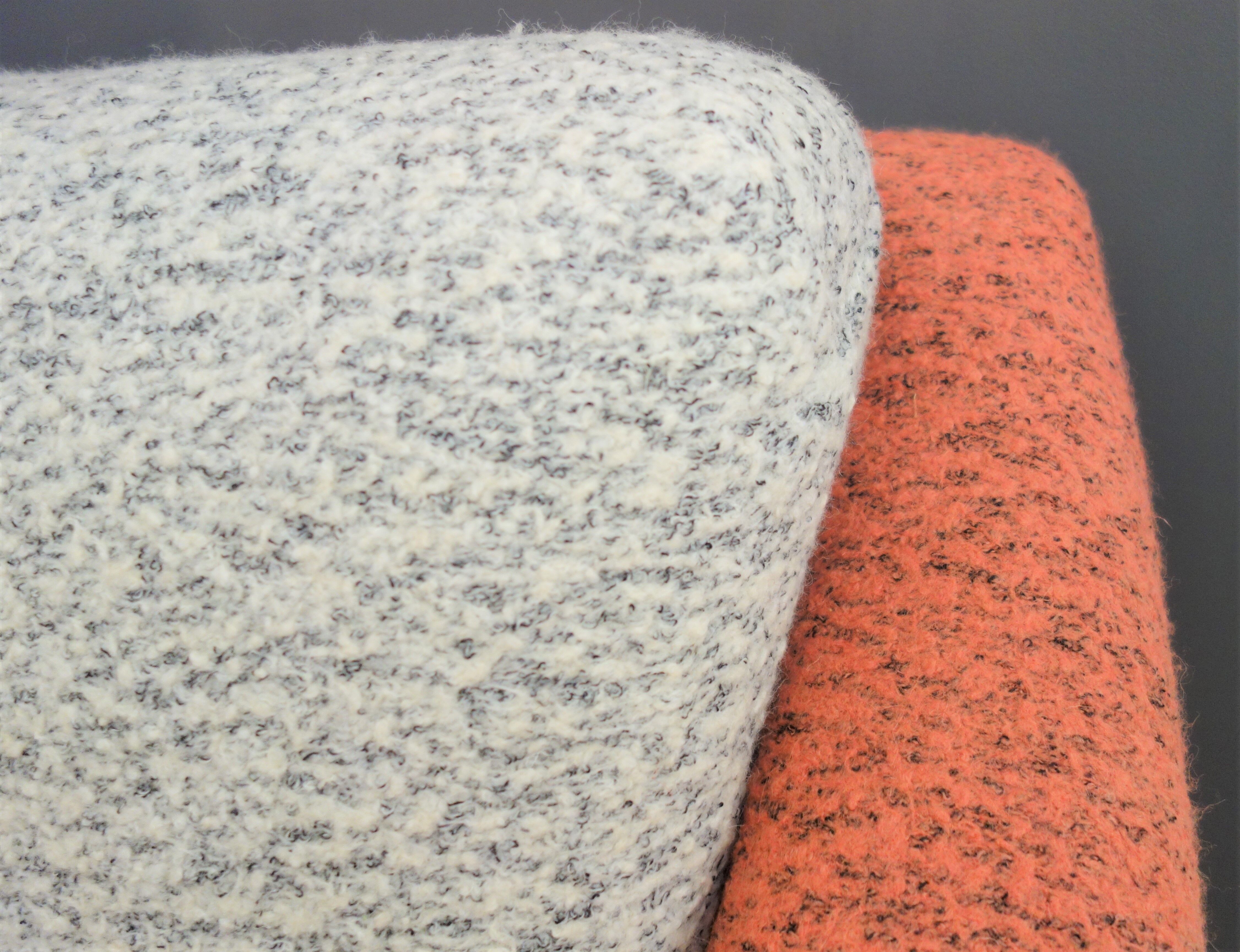 Set of pink and grey club chairs 1960s