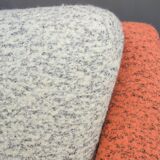 Set of pink and grey club chairs 1960s