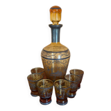 Service à liqueur jaune
