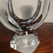 1950s/60s Vannes crystal candlestick, France