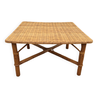 Rattan coffee table by Habitat, 1980s