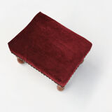 Red Art Deco stool Ca.1930