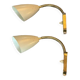 2 appliques laiton orientables - Danemark années 50/60