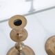 Pair of vintage Scandinavian brass candle holders