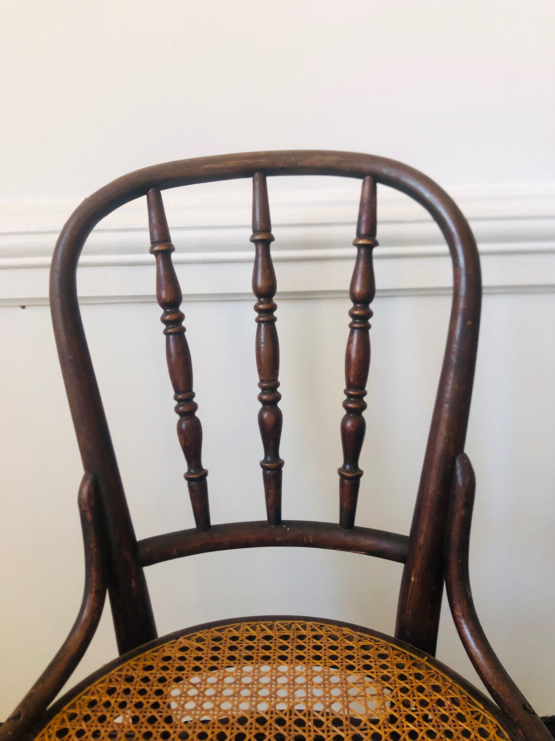 Pair of bistro chairs signed Thonet