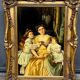 "Family Scene". Oil on canvas.