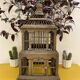 Cage à oiseaux en bois
