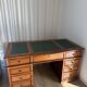 Minister Louis-Philippe's desk in solid cherry wood and leather.