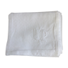 6 monogrammed towels, damask cotton