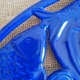 Cast iron underside fish patterns - Vintage