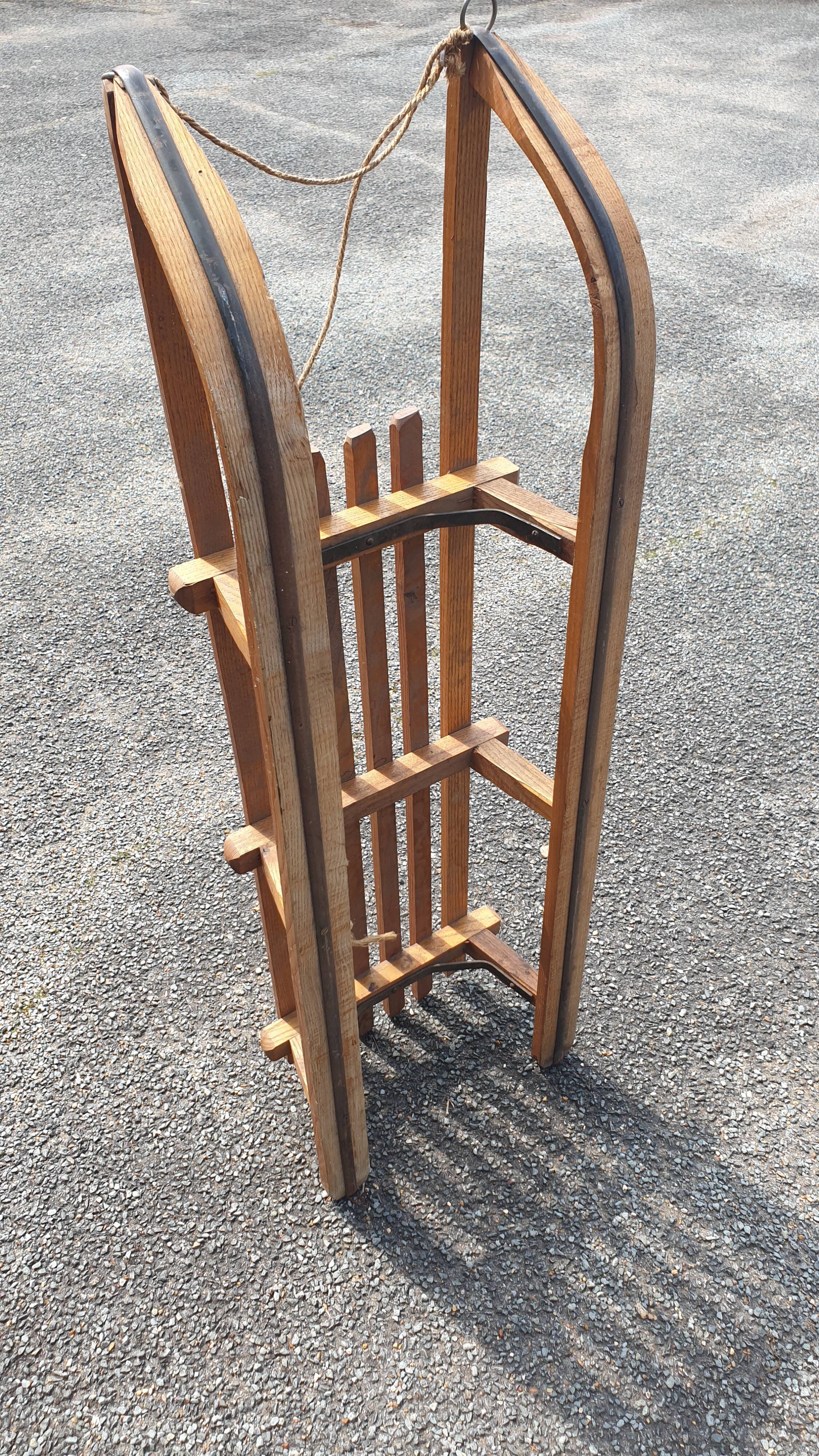 Sledding wooden seventies alsace