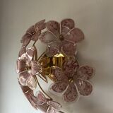 Murano glass flowery wall applique