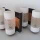 Pair of vintage double wall lights Neuhaus Leuchten 1950 with label.
