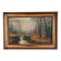 Antique original forest landscape oil painting c. 1910