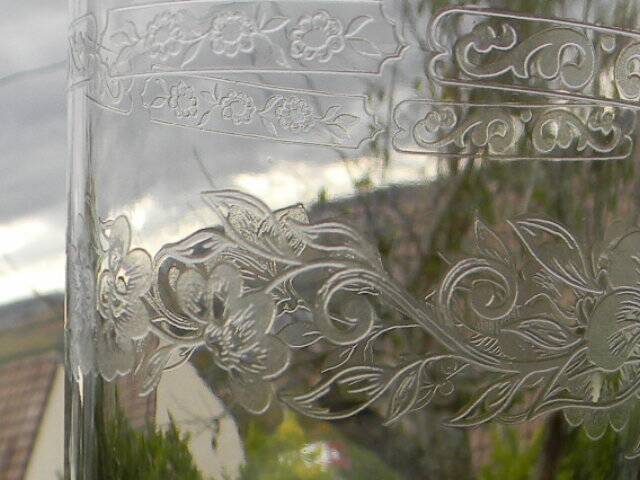 Lot de 6 verres à orangeade en cristal d'arques. modèle matignon.