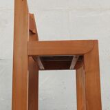 Elm and leather chairs, 80