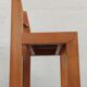 Chaises en orme et cuir, 80's