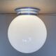 Grand plafonnier / opaline D25cm