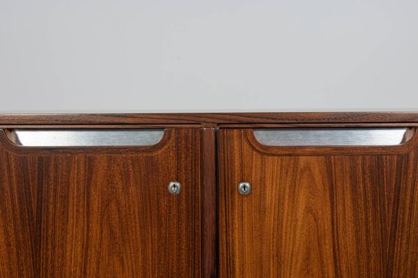 Armoire de bureau en palissandre du milieu du siècle par Posborg I Meyhoff pour Sibast.