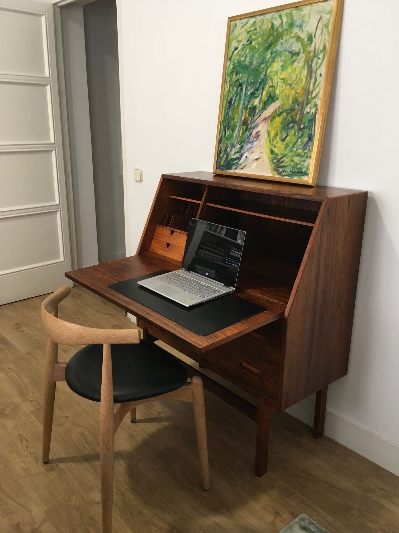 Bureau en palissandre modèle 68 par Arne Wahl Iversen, Danemark années 1960