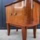 Mahogany veneered bedside table from the 1950s.