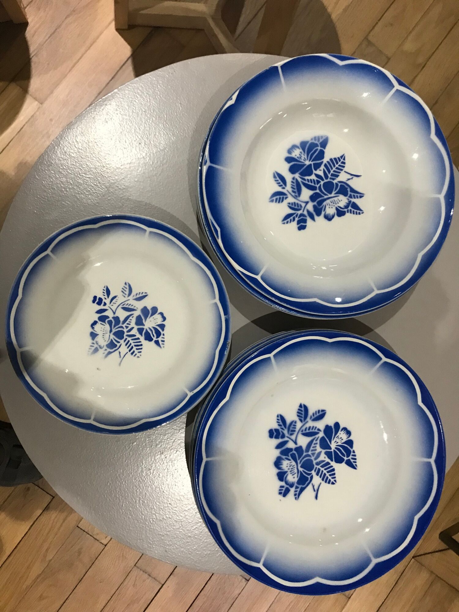 Lot 16 plates Digoin Sarreguemines marsac