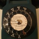 Old phone new blue s63 Socotel dial