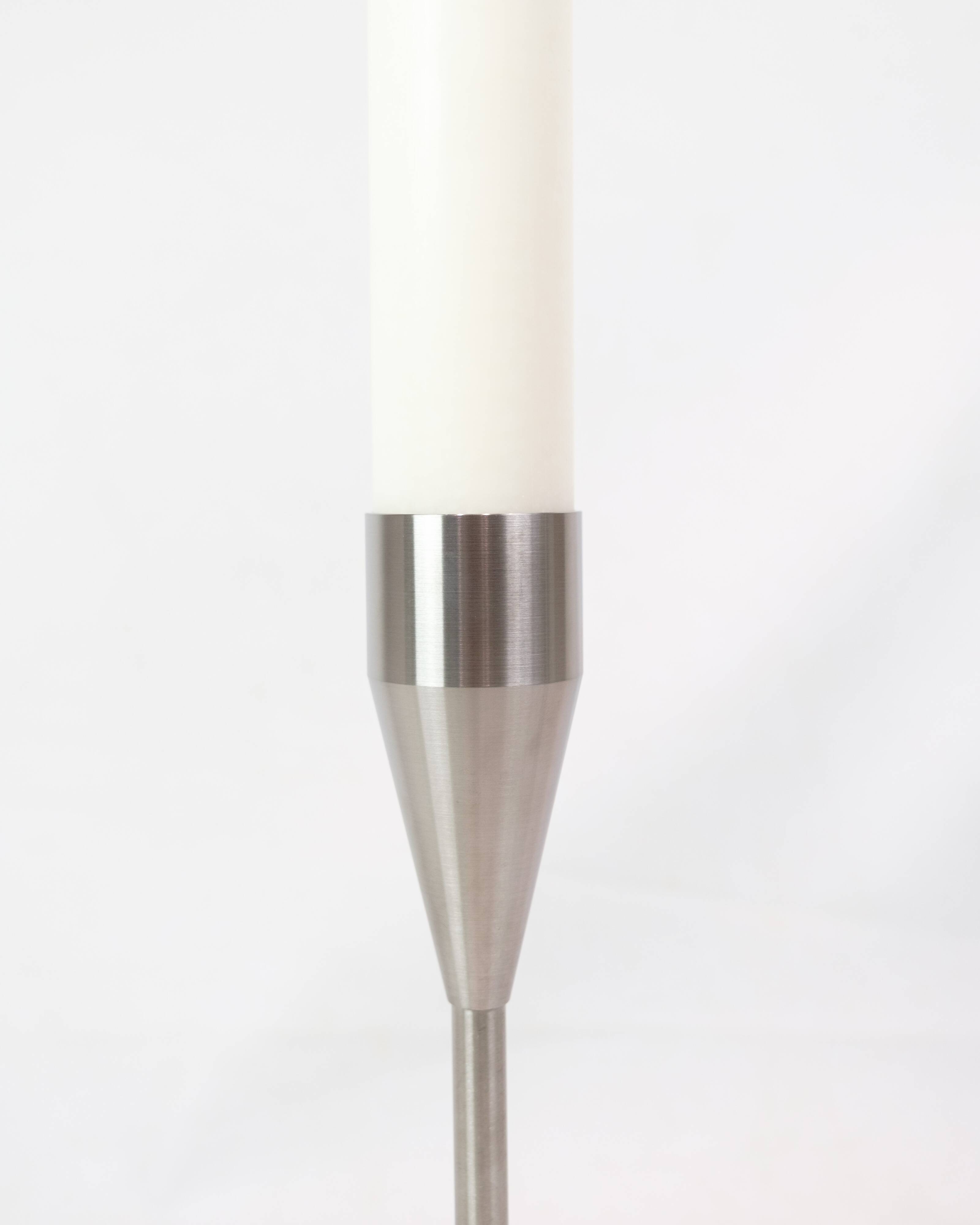 Mars maxi candlestick made in stainless steel for piet hein