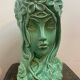 Vase tête de style art nouveau