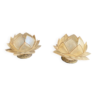 Lampe/apllique Lotus années 80