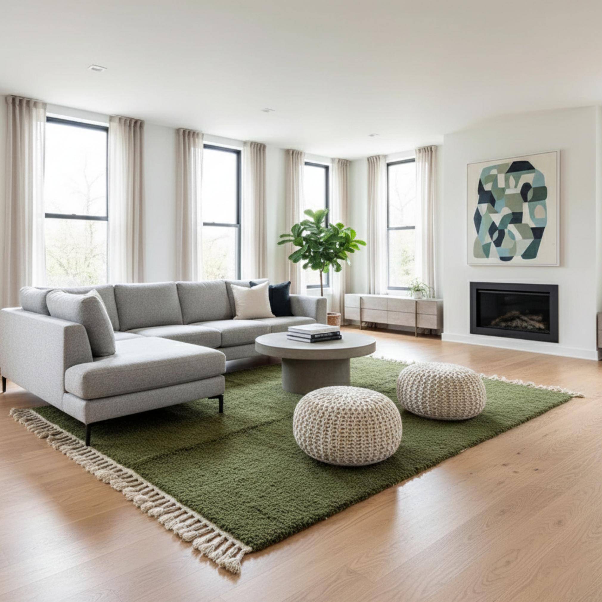 Authentic handmade Moroccan rug 3x2 m