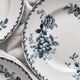 10 assiettes plates en terre de fer « Acacia » Moulin des Loups et Hamage