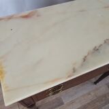 Pair of 1960s bedside tables with marble