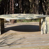 70s marble coffee table