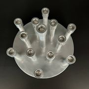Aluminium candle holders for 13 candles, 1970s.