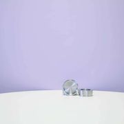 Ensemble vintage de 2 porte-bougies en aluminium Menu