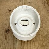 Vintage White Porcelain Wall Light, 1970s