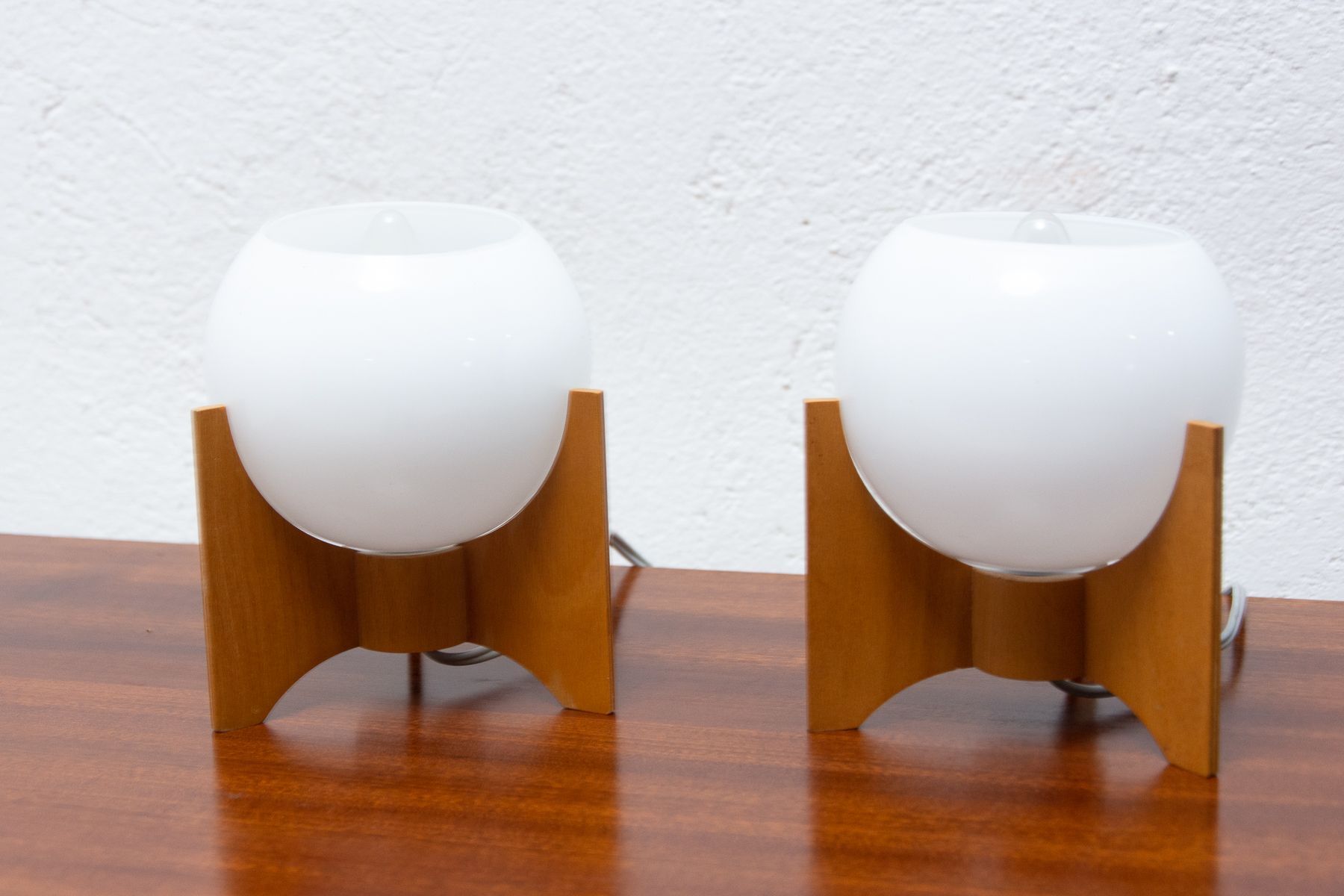 Table lamps Drevo Humpolec, Czechoslovakia, 1970