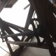 Wooden architect's table and metal movable arm 1950