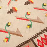 Immense tapis moderne vintage Kilim, 1970