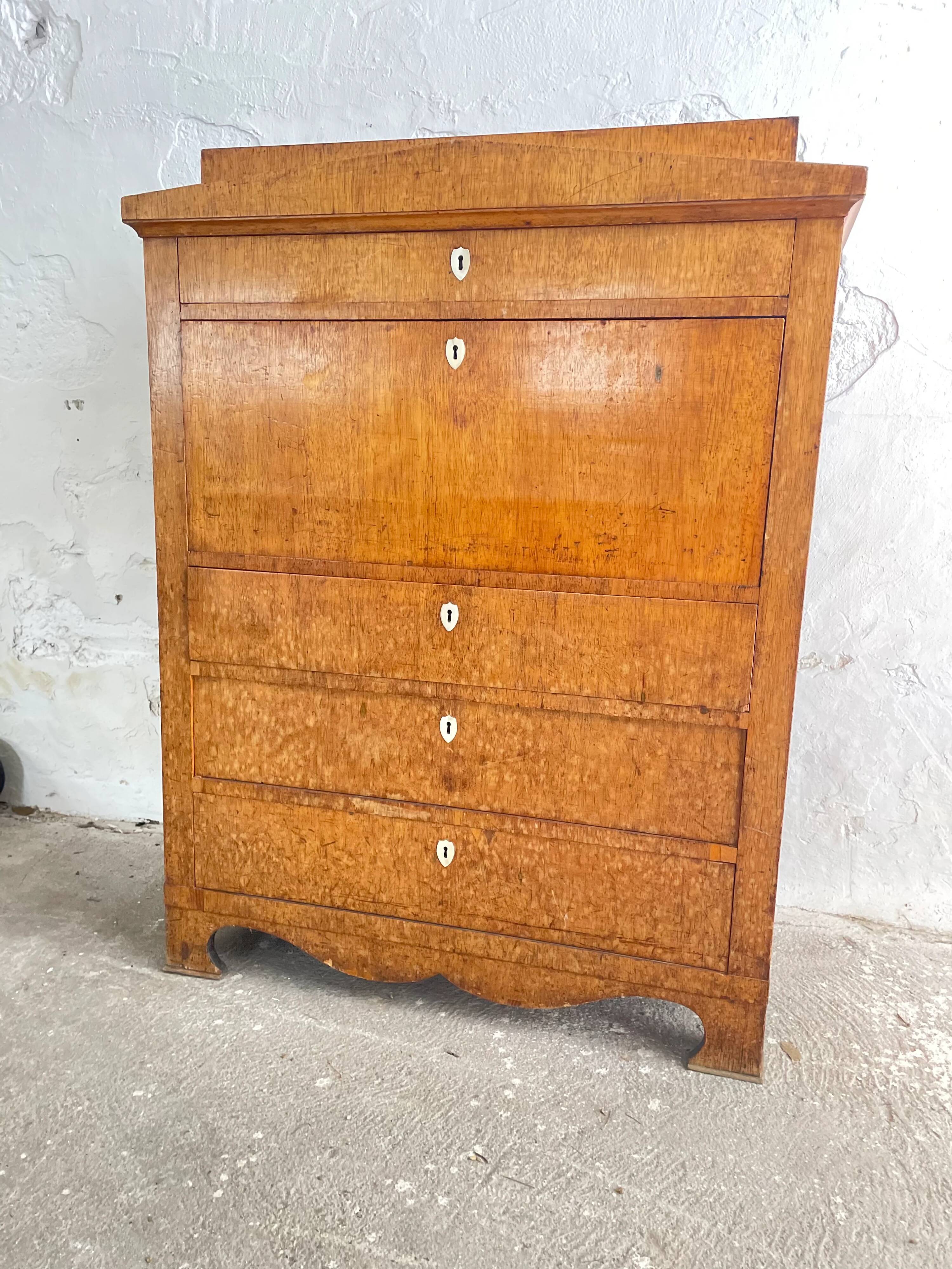 Swedish Biedermeier secretary, circa 1830–1845