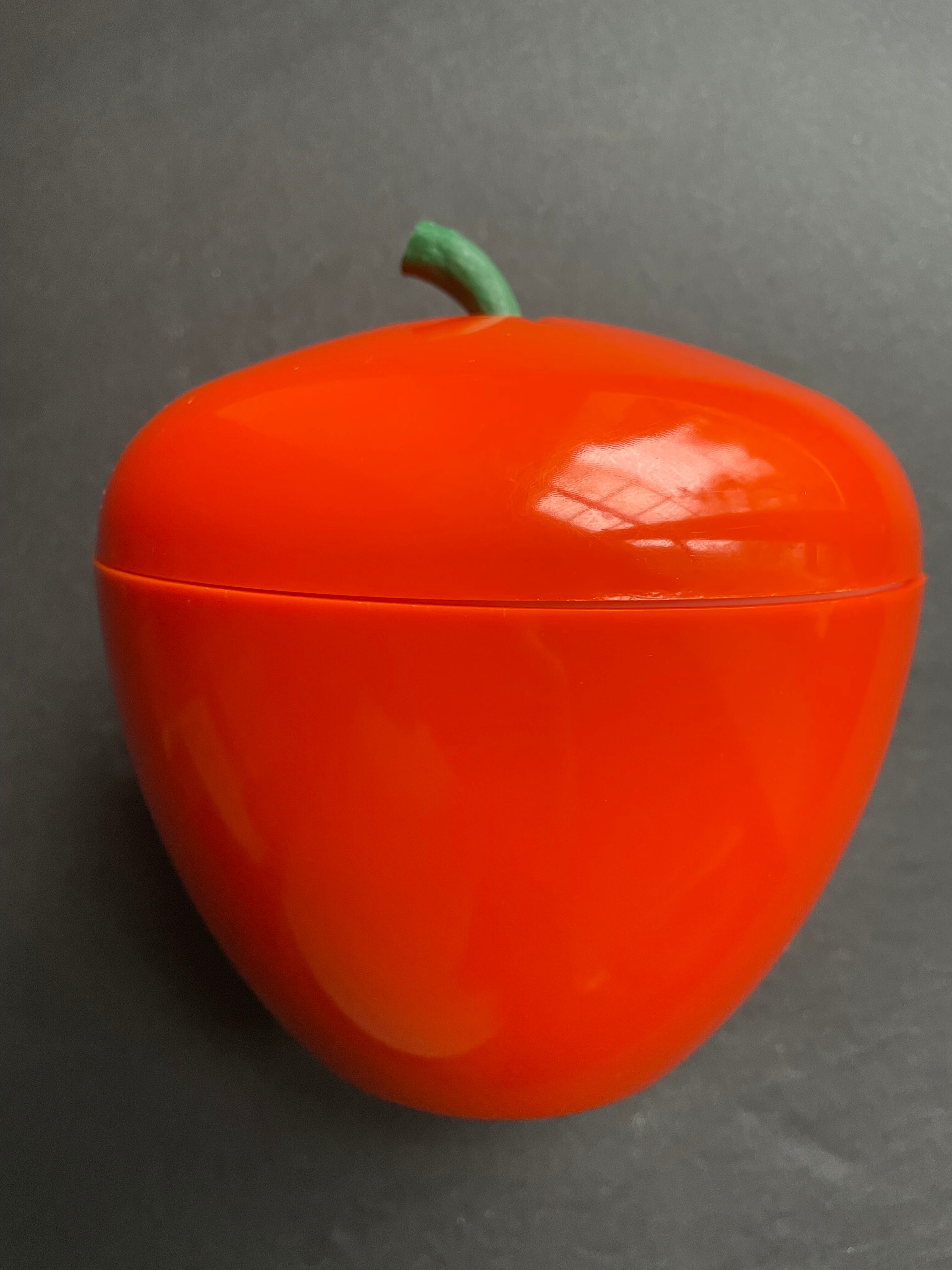 Orange apple ice bucket 1970