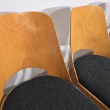 Dining Chairs by Radomir Hoffman for Ton, 1950s, Set of 8