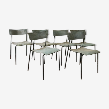 Set of 6 chairs organic by the duo Foersom & Hiort Lorenzon